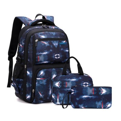 Backpack Set 18.1"- Large: Galaxy Black & Blue