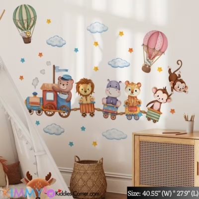 Decal: Nursery- Parachute Animals