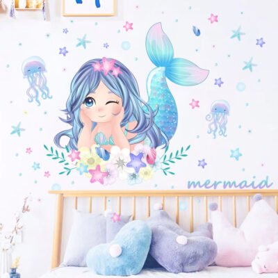 Decal: Nursery- Blue Mermaid