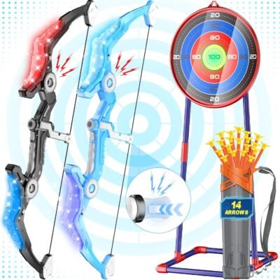Bow & Arrow Set- Black & Blue- 2PC