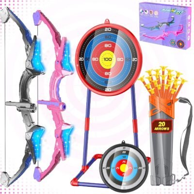 Bow & Arrow Set- Black & Pink- 2PC